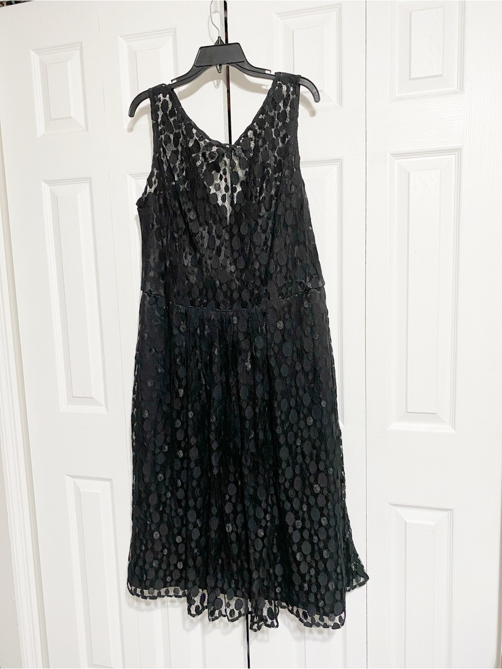 PRETTY After Six black lace lined dress size 22